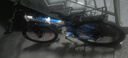 鳳凰（Phoenix）山地自行車折疊成人變速雙減震學(xué)生兒童單車方程虎 藍(lán)白27速 26寸 曬單實(shí)拍圖