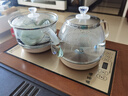 益茶福全自動(dòng)上水電熱水壺底部上水嵌入式茶臺(tái)功夫茶燒水壺飲水燒水一體機(jī)抽水玻璃煮茶壺保溫泡茶壺 SQ-008金色玻璃套裝 1L 曬單實(shí)拍圖