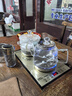 茶皇子（CHAHUANGZI）底部全自動上水電熱燒水壺泡茶專用玻璃茶臺電茶壺茶桌嵌入式一體 T5-M 1L 加寬23*37cm底部上水款 曬單實(shí)拍圖