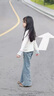 女童喇叭褲春秋2025新款兒童修身牛仔褲洋氣時(shí)髦女大童牛仔微喇褲 3019款牛仔喇叭褲 160 曬單實(shí)拍圖