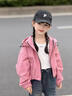 迪士尼女童春裝夾克外套2025新款洋氣時(shí)髦兒童裝女孩春秋季大童連帽上衣 粉色 120 cm 曬單實(shí)拍圖
