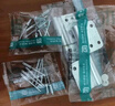 首力廁所衛生間門(mén)合頁(yè)鋁合金門(mén)通用型浴室門(mén)合葉折頁(yè)鉸鏈配件活頁(yè)凹槽 曬單實(shí)拍圖