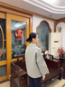俞兆林（YUZHAOLIN）媽媽裝春秋新款國風(fēng)翻領(lǐng)外套50歲中老年女針織毛衣開衫新中式套裝 FXN2484119 灰綠色 XL  建議90-110斤 曬單實(shí)拍圖