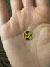行金銀中黃金吊墜 五帝幣財神平安扣 DIY編織手繩手鏈生日禮物 送寶寶親戚 乾隆通寶 約1g 克重多退少補 曬單實拍圖