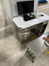 吉鐸304不銹鋼辦公桌帶抽屜加厚電腦桌車(chē)間寫(xiě)字長(cháng)方形工作臺實(shí)驗室 1200款五斗一空電腦桌(201板) 曬單實(shí)拍圖