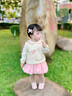 優(yōu)奇嬰兒馬甲春秋外穿網(wǎng)紅寶寶春裝坎肩外套小背心潮服男女童秋冬馬甲 杏色小兔 80 曬單實拍圖