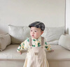 G.DUCKKIDS小黃鴨新生嬰兒衣服春秋季男寶寶背帶褲套裝卡通恐龍初生兒連體衣 恐龍米色 73cm 建議3-9個(gè)月12-16斤cm 曬單實(shí)拍圖