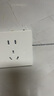 施耐德電氣 五孔插座帶開(kāi)關(guān) 86型電源插座面板 一開(kāi)五孔 皓呈 奶油白色 曬單實(shí)拍圖