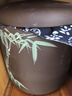 江湖茶人宜興紫砂茶葉罐普洱密封陶瓷存茶罐七子餅大號(hào)密封儲(chǔ)茶罐罐茶盒 【平蓋】九餅紫泥菊花 曬單實(shí)拍圖