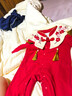 G.DUCKKIDS百天滿(mǎn)月嬰兒衣服紅色中國風(fēng)新生兒連體衣秋季女寶寶周歲抓周禮服 紅色 66尺碼建議0-3個(gè)月8-12斤 曬單實(shí)拍圖