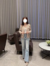 clotho Rennie品牌女裝小香風外套女2025春秋新款高級感休閑百搭開衫短款上衣 淺卡其 M 曬單實拍圖
