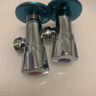 九牧（JOMOO）黃銅加厚角閥三角閥1冷1熱套裝   02064-1C-1  曬單實(shí)拍圖
