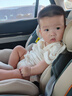 貝倍適（BAYBETSS）兒童安全座椅汽車用0-4-12歲寶寶360度旋轉(zhuǎn)嬰兒車載坐椅ISOFIX 米灰色【遮陽棚+上拉帶+側(cè)保護(hù)】 曬單實(shí)拍圖