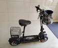 永久電動(dòng)滑板車(chē)便攜兩輪代步車(chē)電瓶車(chē)迷你小型代駕折疊電動(dòng)車(chē)鋰電池 36V黑/35-45KM/7重減震數 曬單實(shí)拍圖