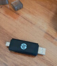 惠普（HP）讀卡器sd卡多合一高速SD/TF內(nèi)存卡 多功能type-c USB雙接口迷你手機(jī)電腦單反照相機(jī)內(nèi)存卡讀卡器 【黑色】USB2.0同讀 曬單實(shí)拍圖