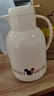 迪士尼保溫壺家用暖水壺熱水瓶暖壺暖瓶玻璃內膽按壓式 2L奶油白金 曬單實(shí)拍圖