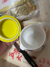 onlycook雙耳陶瓷碗 帶蓋蒸蛋碗燉盅 兒童輔食燕窩蒸盅煲湯小湯盅 黃色 曬單實(shí)拍圖