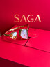 SAGA【七夕禮物】世家品牌手表女士石英腕表魅影手鐲輕奢生日禮物 海上日落金S碼 曬單實(shí)拍圖