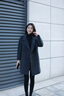 皮爾卡丹（pierre cardin）黑色雙面羊絨大衣女短款2025年新款秋冬季西裝領(lǐng)氣質(zhì)顯瘦毛呢外套 黑灰色 XL 曬單實拍圖