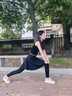 杰里·莫克高腰鯊魚(yú)褲春秋假兩件打底裙褲外穿提臀收腹防走光運動(dòng)瑜伽褲子 黑色 常規 M 95-110斤 曬單實(shí)拍圖