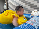 匹克嬰幼兒免充氣浮圈3個(gè)月-4歲寶寶游泳圈安全防側(cè)翻大浮力泳圈 黃色 曬單實(shí)拍圖