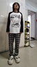 JaetinWsinn2025新款睡衣女純棉春秋季長(cháng)袖可愛(ài)卡通kitty貓秋冬天家居服套裝 6652 XL 【165CM左右 115-130斤】 曬單實(shí)拍圖