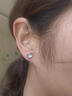 茂悅999純銀黑色貓咪耳釘女養耳洞防堵針耳環(huán)氣質(zhì)甜美可愛(ài)貝母色耳飾 999足銀貓咪耳釘【兩只裝】 曬單實(shí)拍圖