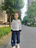 MQDMINI童裝兒童褲子春秋男女童衛褲5A抗菌寬松束腳休閑褲松鼠蘑菇 曬單實(shí)拍圖