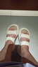 ZHR涼鞋女夏季小個(gè)子配裙子露趾涼拖仙女風(fēng)沙灘女鞋 JF207P 米色  37 曬單實(shí)拍圖