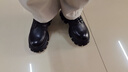 SIPUWANG 馬丁靴女加絨加厚保暖單靴女復古拼色靴子平底休閑頭層牛皮女靴 ZM21169黑色單里 40 曬單實拍圖