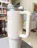 STANLEY巨無霸吸管杯水杯保溫杯大容量不銹鋼杯子車載辦公887ML-晶粉色 曬單實拍圖