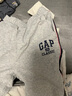 Gap男童春季logo撞色條紋松緊束口褲兒童裝長(cháng)褲890425 灰色 130 cm(S)亞洲尺碼 曬單實(shí)拍圖