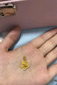六福珠寶七夕禮物 黃金吊墜茉莉花不含鏈蝴蝶足金吊墜 計價(jià) 約2.55克-大版 曬單實(shí)拍圖