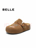 百麗（Belle）張凌赫同款SMILEY聯(lián)名涂鴉流浪吐司勃肯鞋男2025秋新拖鞋A2241CT5 棕色（女款） 36 (230mm) 曬單實(shí)拍圖