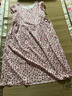 皮爾卡丹（pierre cardin）真絲桑蠶絲連衣裙女碎花遮肚寬松闊太太香云紗裙 粉紅色 M 95-105斤 曬單實(shí)拍圖