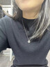 唯一（Winy）跳動(dòng)的心999純銀項鏈女2025新款莫桑鉆吊墜送老婆生日情人節禮物 曬單實(shí)拍圖