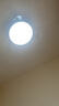 美的（Midea）風扇燈餐廳吊扇燈led臥室燈隱形扇葉遙控三防燈具熟睡風包安裝 曬單實拍圖