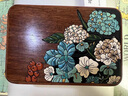 夢(mèng)佳家畫(huà)（MEJJHUA）花梨木首飾盒小巧便攜珠寶盒收納盒實(shí)木精致高檔新婚結婚禮物 【無(wú)內襯】花曦月實(shí)木首飾盒 曬單實(shí)拍圖