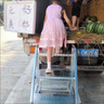 移動(dòng)踏步梯工業(yè)梯臺階增高梯扶手梯倉庫搬運梯貼樓梯四五步登高梯 兩層寬46高60加厚帶輪+螺絲組裝 曬單實(shí)拍圖
