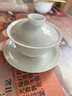 景德鎮(zhèn)（jdz）陶瓷白瓷蓋碗家用茶具三才蓋碗泡茶碗不燙手高端中式新婚禮物初見 曬單實拍圖