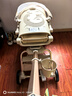 semmook遛娃神器嬰兒推車(chē)0-6歲用折疊可坐可躺帶減震雙向高景觀(guān)溜娃車(chē) 香檳金皮蓬【雙餐盤(pán)】 曬單實(shí)拍圖