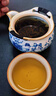 陶居邦便攜式旅行茶具套裝青花汝窯手抓壺一壺兩杯戶外露營一人飲快客杯 繁花纏枝蓮明德手抓壺（1壺3杯） 曬單實拍圖