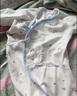 棉芹 新生兒衣服嬰兒春秋款連體衣貼身純棉睡衣0-3個月寶寶打底內衣 淺藍小熊【2件裝 四季款】 52cm [新生兒5-8斤以下或待產] 曬單實拍圖