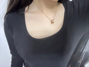 周大福項(xiàng)鏈高級感大蠻腰吊墜女玫瑰金鈦鋼女氣質(zhì)小眾輕奢七夕禮物送女友 小蠻腰項(xiàng)鏈 曬單實(shí)拍圖