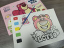 迪士尼（Disney）兒童畫畫本水彩本涂鴉沾水填色本小學(xué)生幼兒園自帶顏料水粉涂色本 草莓熊A60113-2 曬單實拍圖