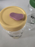 安買家用高硼硅耐熱玻璃杯850ml就你蔥明帶吸管水杯辦公杯學(xué)生杯S1906 曬單實(shí)拍圖
