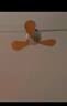火巖熊宿舍吊扇小吊扇便攜式吊式小電風(fēng)扇usb充電露營帳篷蚊帳小吊扇床頭靜音懸掛壁掛小型電風(fēng)扇風(fēng)寶 第三代【插電遙控版】夜燈|靜音|睡眠柔風(fēng) 曬單實(shí)拍圖