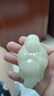 妗綺彌勒佛手把件天然青白玉笑口常開(kāi)岫玉雕刻件貔貅手把件男女款 彌勒佛 曬單實(shí)拍圖