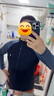 迪卡儂（DECATHLON）潛水服男泳衣溫泉沖浪服濕衣水母衣長袖速干防曬 【上衣-拉鏈款】深藍拼接新款 2XL 曬單實拍圖