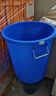 易逗垃圾桶大號加厚商用酒店戶(hù)外廚房工業(yè)環(huán)衛大容量帶蓋無(wú)蓋家用水桶 50L加厚藍色無(wú)蓋 曬單實(shí)拍圖